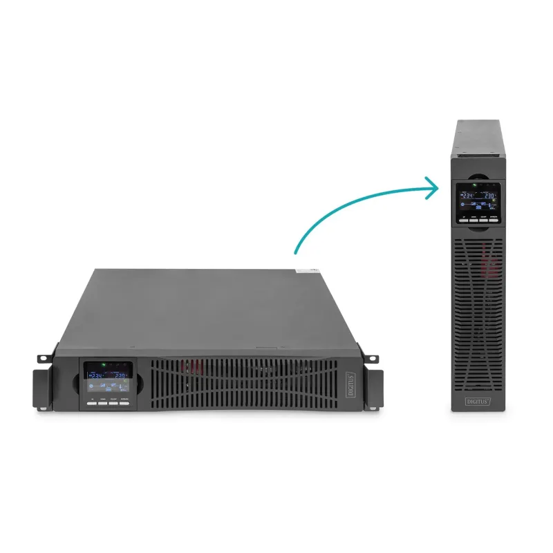 Zasilacz awaryjny UPS DIGITUS Online Rack 19" LCD... | PartsPC.pl
