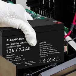 Akumulator AGM Qoltec 12V | 7.2Ah | PartsPC.pl