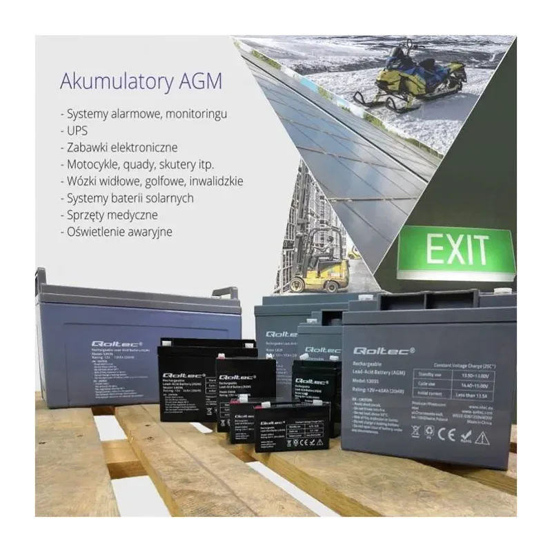 Akumulator AGM Qoltec 6V | 4.5Ah | PartsPC.pl