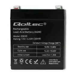 Akumulator AGM Qoltec 12V | 4.5Ah | PartsPC.pl
