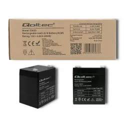 Akumulator AGM Qoltec 12V | 4.5Ah | PartsPC.pl