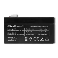 Akumulator AGM Qoltec 12V | 1.3Ah | PartsPC.pl