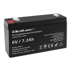 Akumulator AGM Qoltec 6V | 7.2Ah | PartsPC.pl