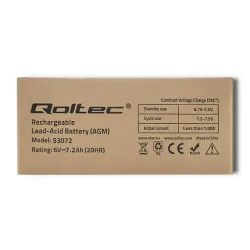 Akumulator AGM Qoltec 6V | 7.2Ah | PartsPC.pl