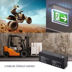 Akumulator AGM Qoltec 12V | 2.3Ah | PartsPC.pl