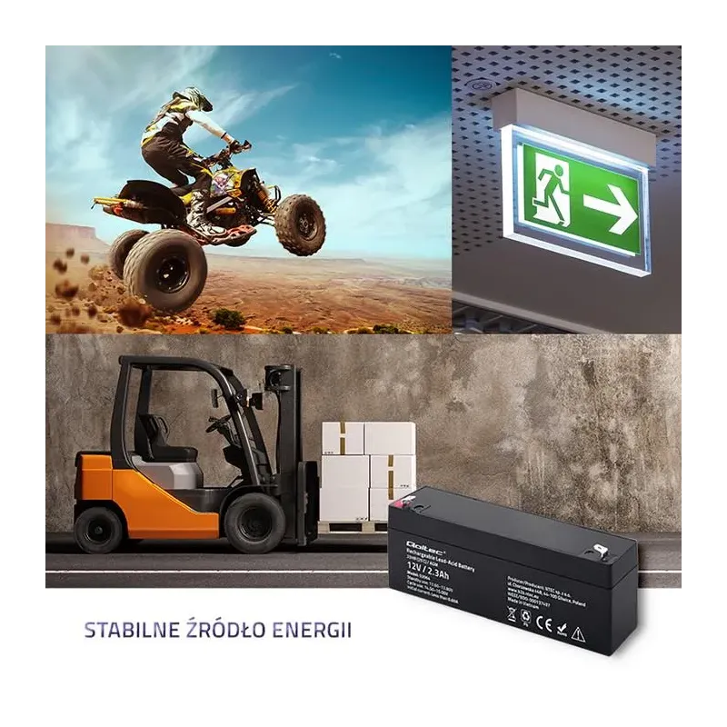 Akumulator AGM Qoltec 12V | 2.3Ah | PartsPC.pl