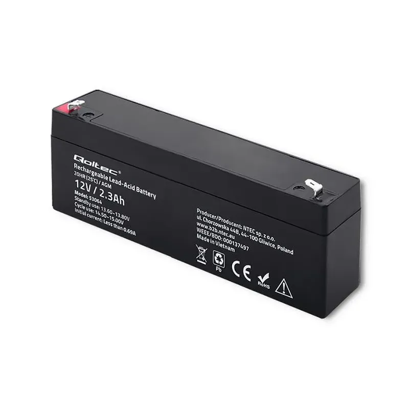 Akumulator AGM Qoltec 12V | 2.3Ah | PartsPC.pl