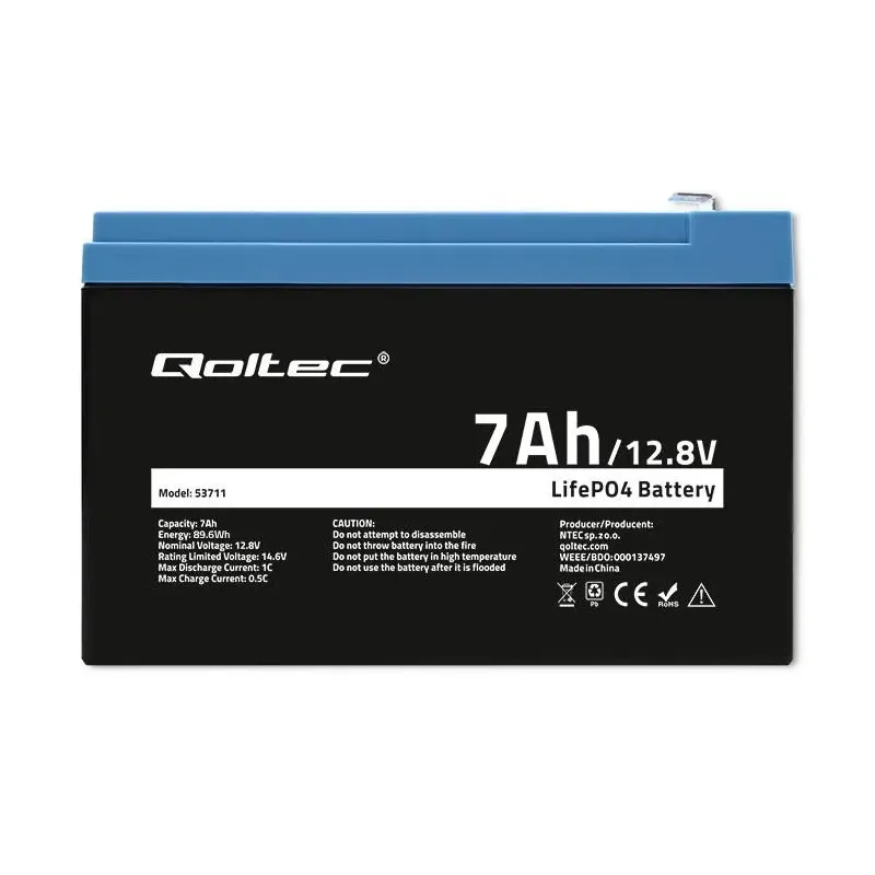 Akumulator LiFePO4 Qoltec Litowo-Żelazowo-Fosforanowy | | PartsPC.pl