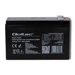 Akumulator AGM Qoltec 12V | 9Ah | PartsPC.pl