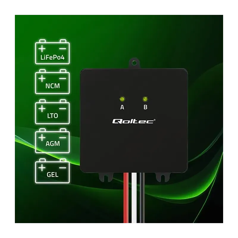 Balanser napięcia Qoltec 24V do akumulatorów 2x12V | 5A | PartsPC.pl