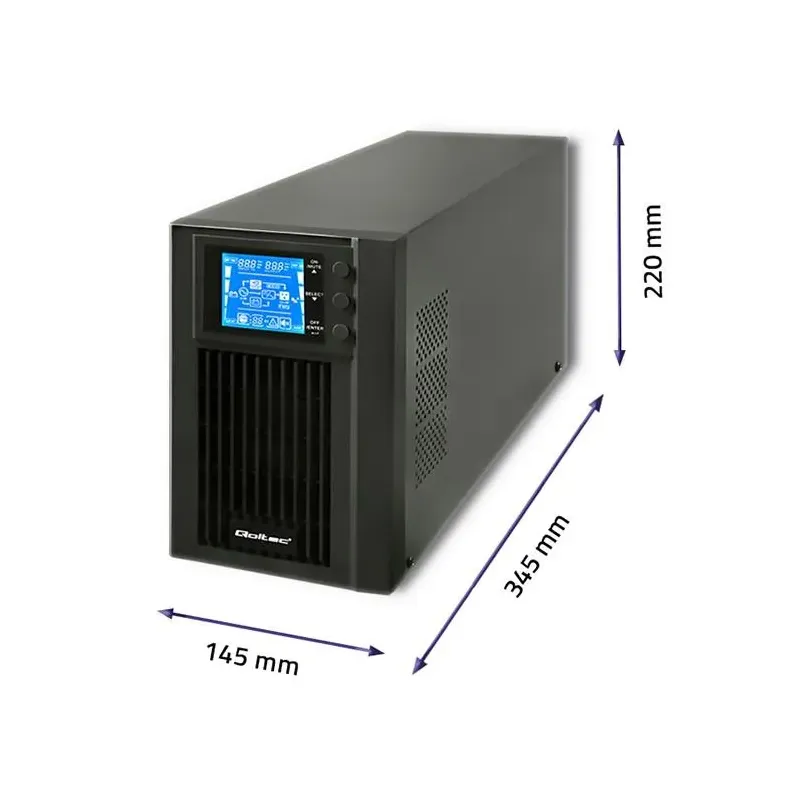 Zasilacz awaryjny UPS Qoltec | On-line | Pure Sine Wave | PartsPC.pl
