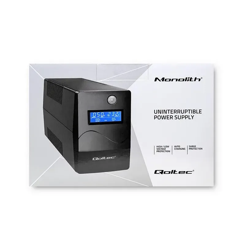 Zasilacz awaryjny UPS Qoltec Monolith | 1000VA | 600W |... | PartsPC.pl