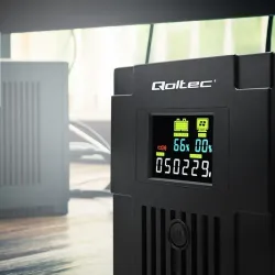 Zasilacz awaryjny UPS Qoltec Monolith | 1500VA | 900W | | PartsPC.pl
