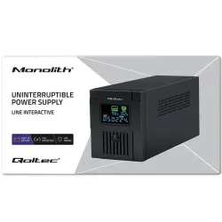 Zasilacz awaryjny UPS Qoltec Monolith | 1500VA | 900W | | PartsPC.pl