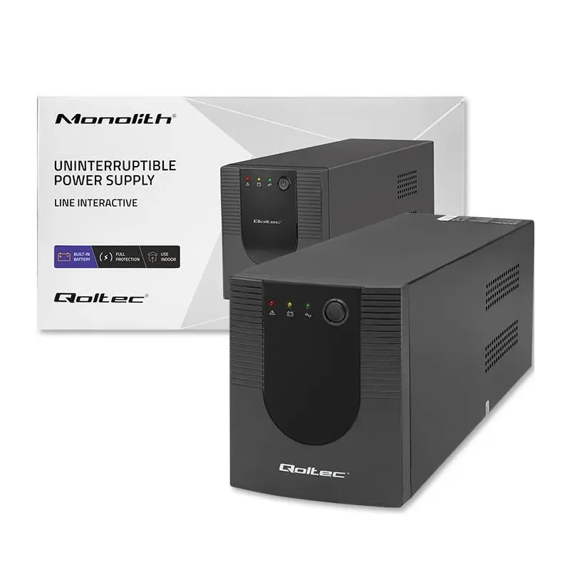 Zasilacz awaryjny UPS Qoltec Monolith | 1200VA | 720W | PartsPC.pl