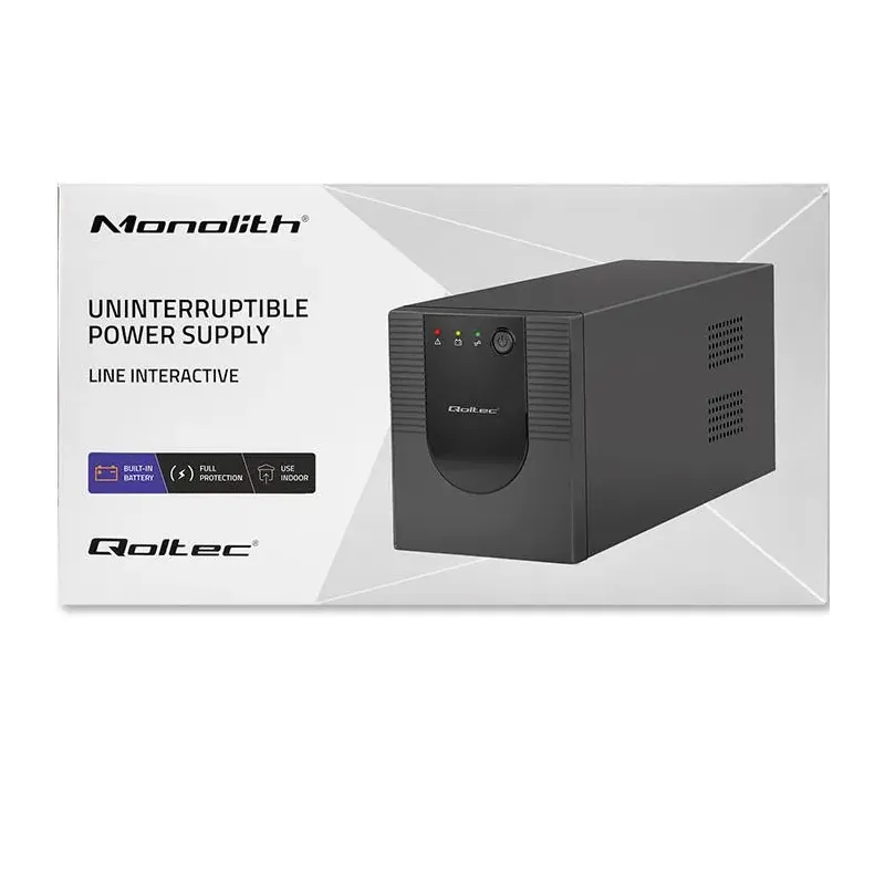 Zasilacz awaryjny UPS Qoltec Monolith | 1200VA | 720W | PartsPC.pl