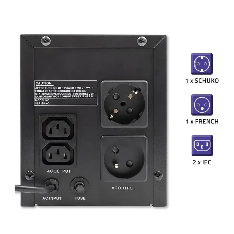 Zasilacz awaryjny UPS Qoltec Monolith | 1500VA | 900W | PartsPC.pl