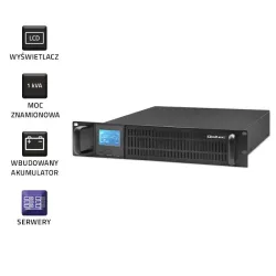 Zasilacz awaryjny UPS Qoltec RACK | 1kVA | 800W | LCD | PartsPC.pl