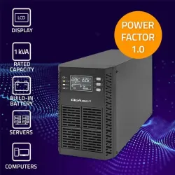 Zasilacz awaryjny UPS Qoltec 1kVA | 1000W | Power Factor | PartsPC.pl