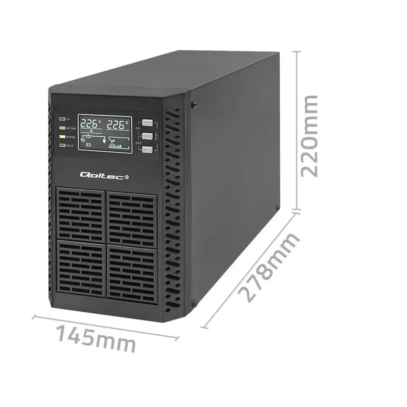 Zasilacz awaryjny UPS Qoltec 1kVA | 1000W | Power Factor | PartsPC.pl