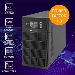 Zasilacz awaryjny UPS Qoltec 3kVA | 3000W | Power Factor | PartsPC.pl
