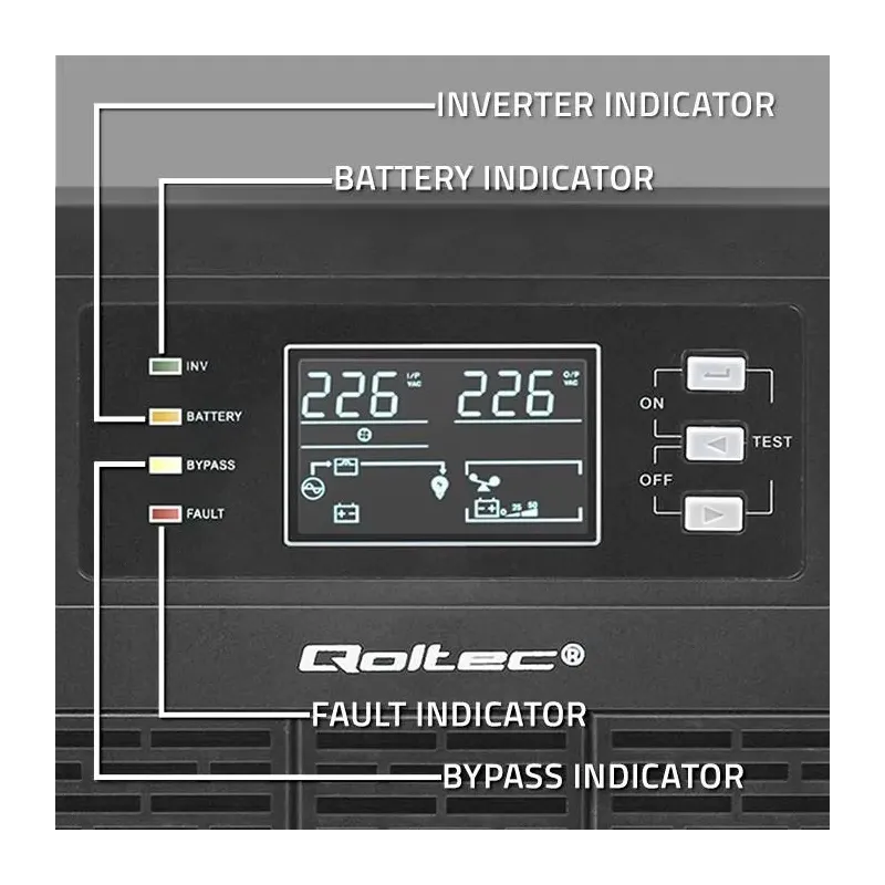 Zasilacz awaryjny UPS Qoltec 3kVA | 3000W | Power Factor | PartsPC.pl
