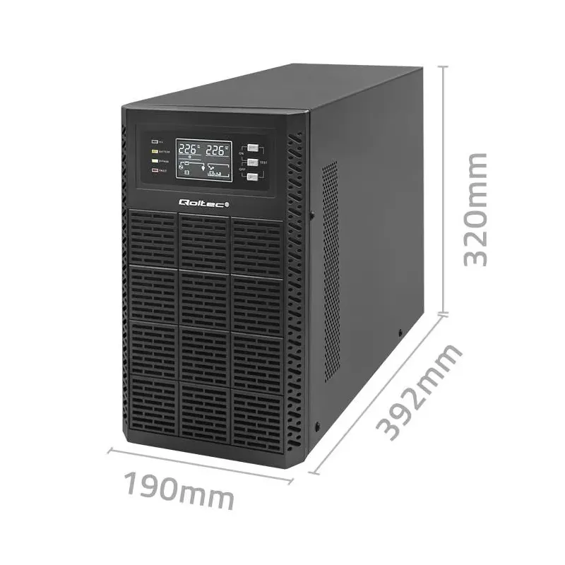 Zasilacz awaryjny UPS Qoltec 3kVA | 3000W | Power Factor | PartsPC.pl