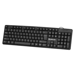 Klawiatura przewodowa Defender ELEMENT HB-520 USB czarna | PartsPC.pl