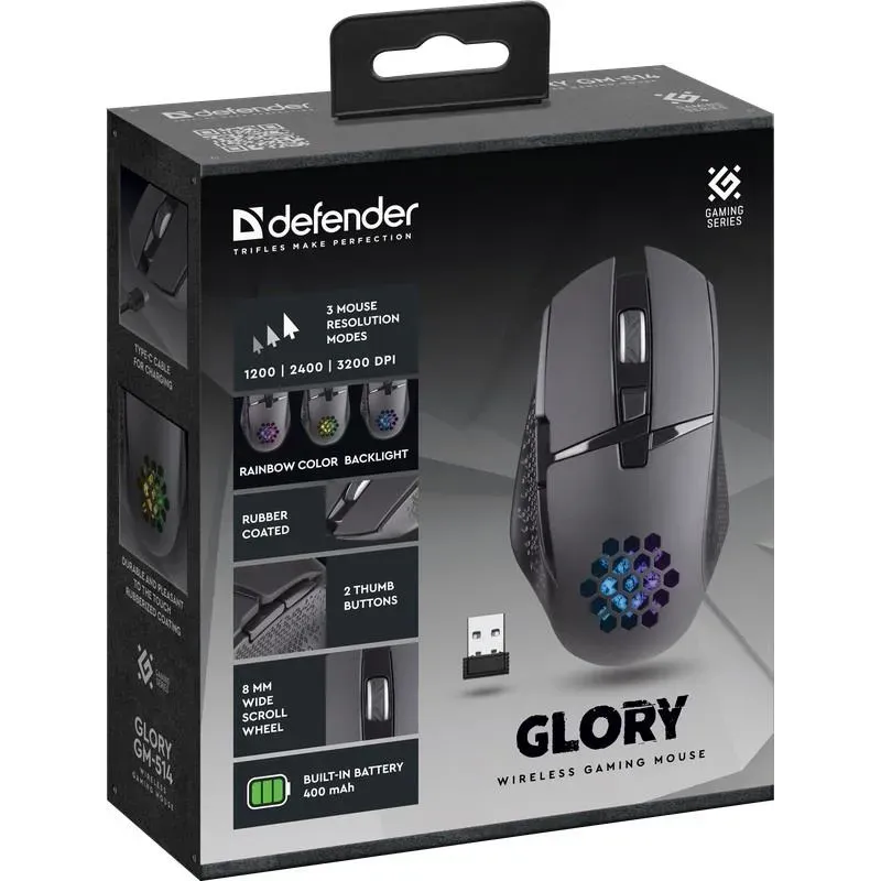 Mysz bezprzewodowa Defender GLORY GM-514 optyczna | PartsPC.pl