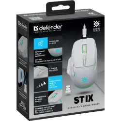 Mysz bezprzewodowa Defender STIX GM-009 optyczna 3200dpi | PartsPC.pl