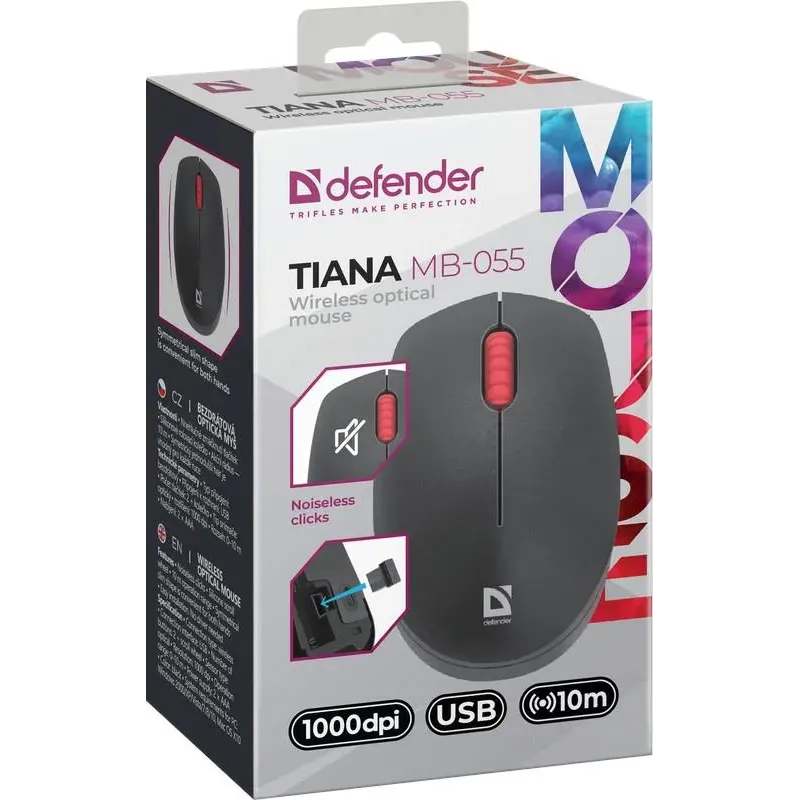 Mysz bezprzewodowa Defender TIANA MB-055 optyczna | PartsPC.pl