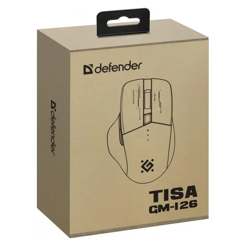 Mysz bezprzewodowa Defender TISA GM-126 optyczna 1600dpi | PartsPC.pl