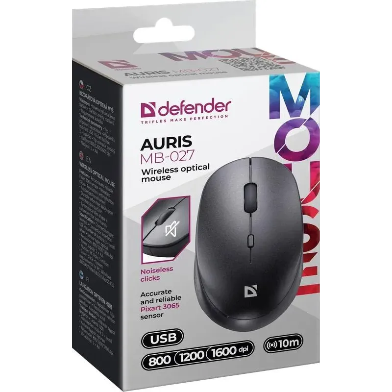 Mysz bezprzewodowa Defender AURIS MB-027 optyczna | PartsPC.pl