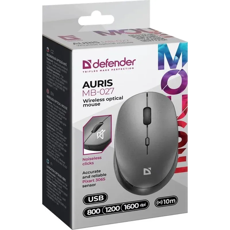 Mysz bezprzewodowa Defender AURIS MB-027 optyczna | PartsPC.pl