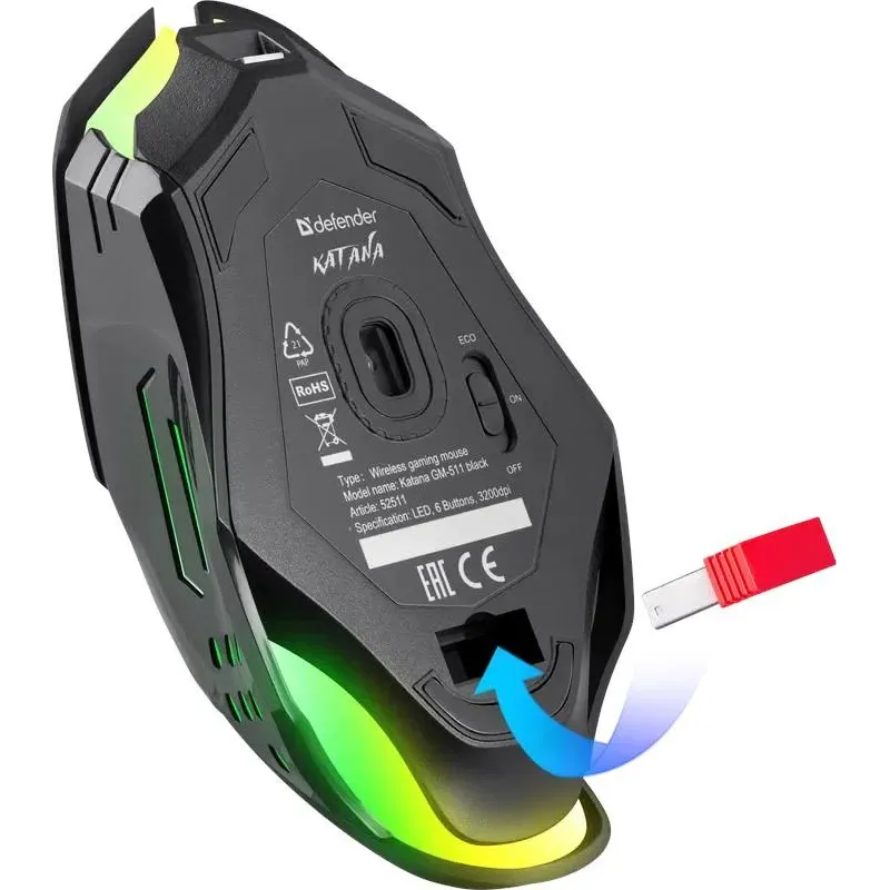 Mysz bezprzewodowa Defender KATANA GM-511 optyczna | PartsPC.pl
