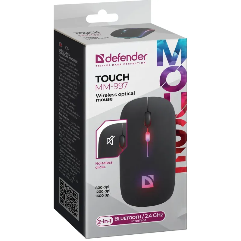Mysz bezprzewodowa Defender TOUCH MM-997 optyczna | PartsPC.pl