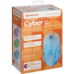 Mysz przewodowa Defender CYBER MB-560L 1200dpi 3P biała | PartsPC.pl