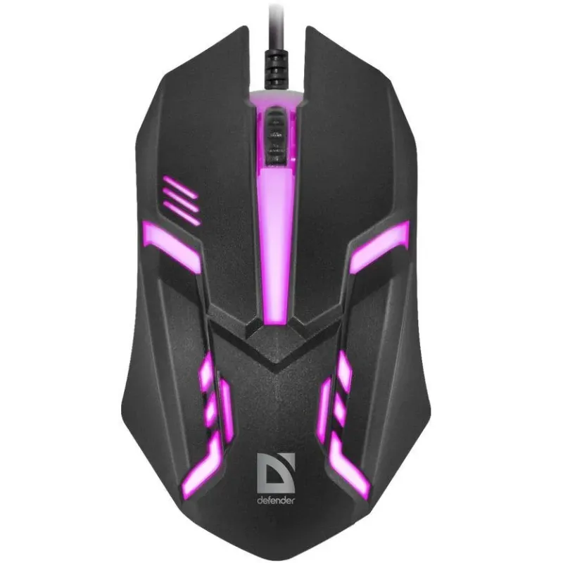 Mysz przewodowa Defender CYBER MB-560L 1200dpi 3P czarna | PartsPC.pl