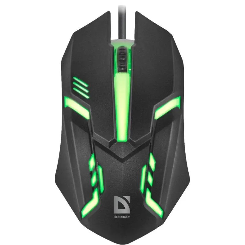 Mysz przewodowa Defender CYBER MB-560L 1200dpi 3P czarna | PartsPC.pl