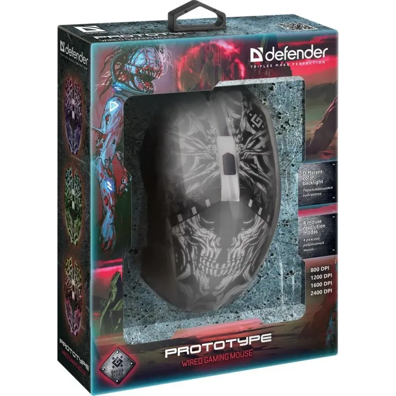 Mysz przewodowa Defender PROTOTYPE GM-670L 3200dpi | PartsPC.pl