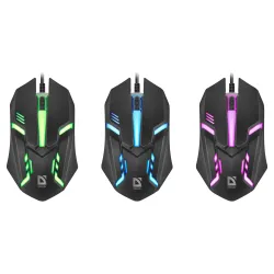 Mysz przewodowa Defender HIT MB-550 1600dpi 3P czarna 7 | PartsPC.pl