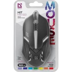 Mysz przewodowa Defender HIT MB-550 1600dpi 3P czarna 7 | PartsPC.pl