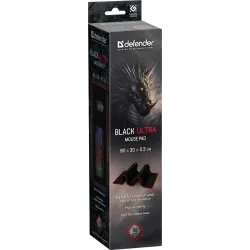 Podkładka Defender Gaming BLACK ULTRA 800x300x3mm | PartsPC.pl