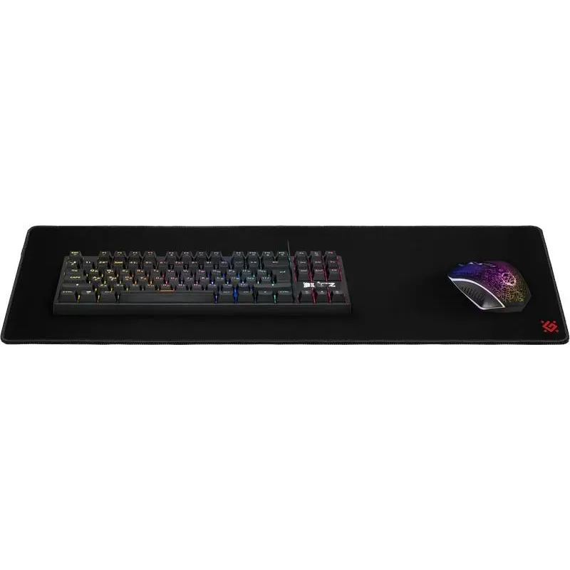Podkładka Defender Gaming BLACK XXL ONE 680x240x5 mm | PartsPC.pl