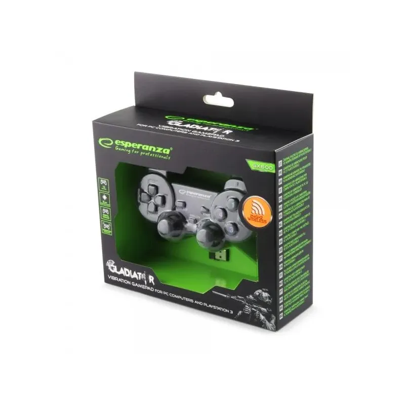 Gamepad bezprzewodowy 2.4GHz PS3/PC USB Esperanza | PartsPC.pl