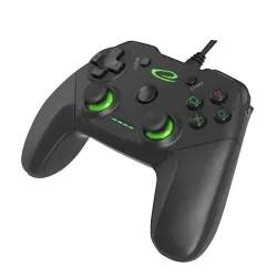 Gamepad PS3/PC USB Esperanza "Vanquisher" czarny | PartsPC.pl