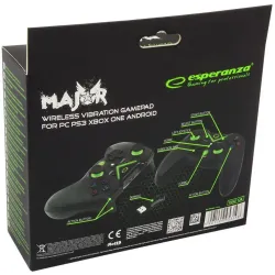 Gamepad PS3/PC/XBOX ONE/ANDROID USB Esperanza "Major" | PartsPC.pl