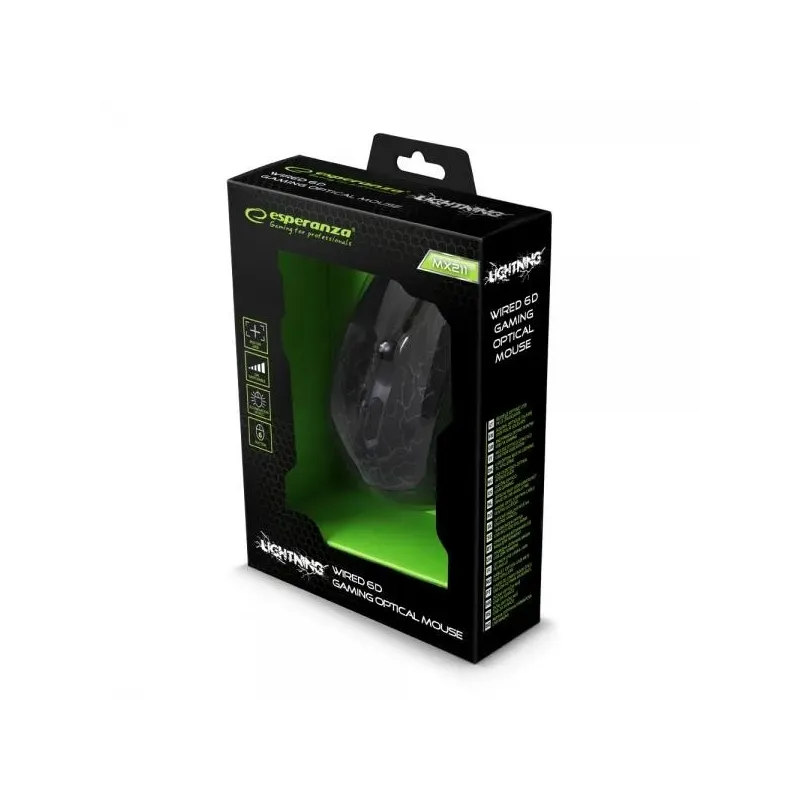 Mysz przewodowa Esperanza MX211 Lightning optyczna | PartsPC.pl