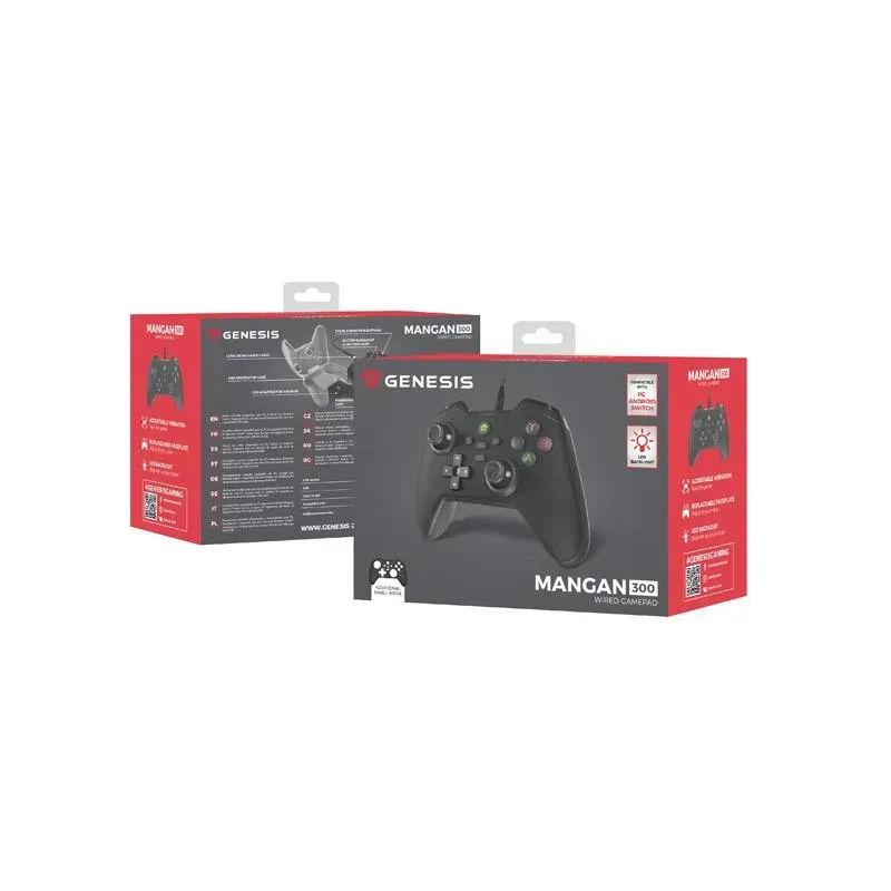 Gamepad Genesis Mangan 300 przewodowy do | PartsPC.pl