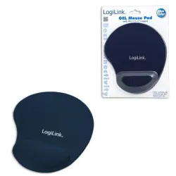 Podkładka pod mysz LogiLink ID0027B żelowa, niebieska | PartsPC.pl